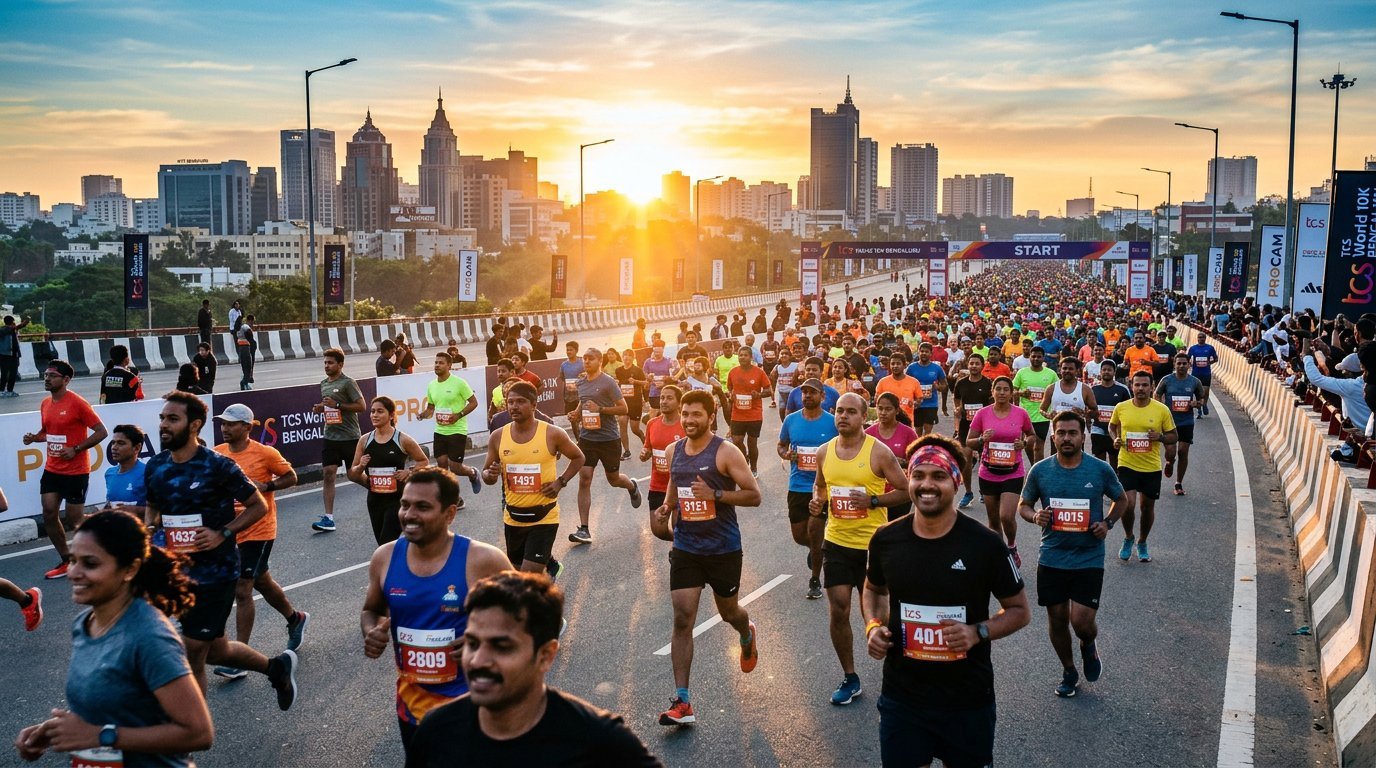 Runners at the Bangalore Corporate Wellness Run